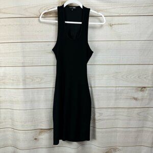 Fashion Nova Black Scoop Neck Open Back Sleeveless Bodycon Dress Size Large